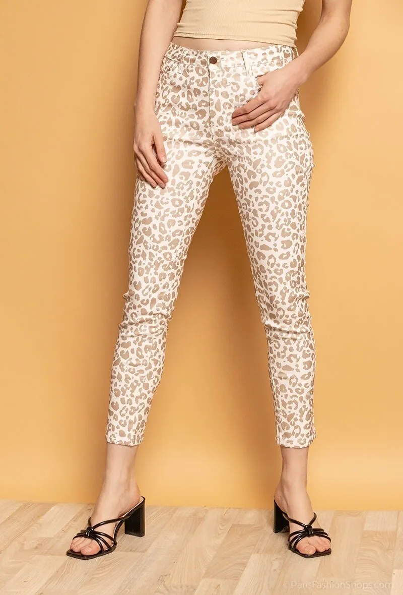 Leopard printed pants
