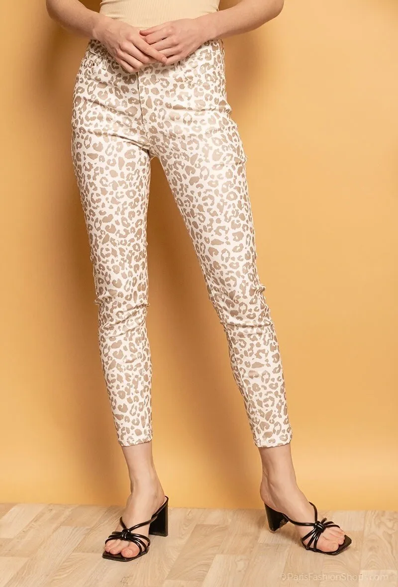 Leopard printed pants