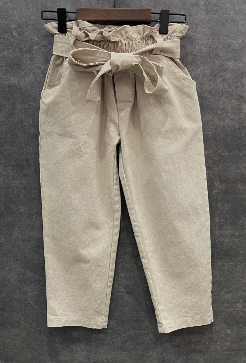 Paperbag style chino pants