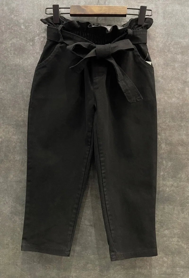 Paperbag style chino pants