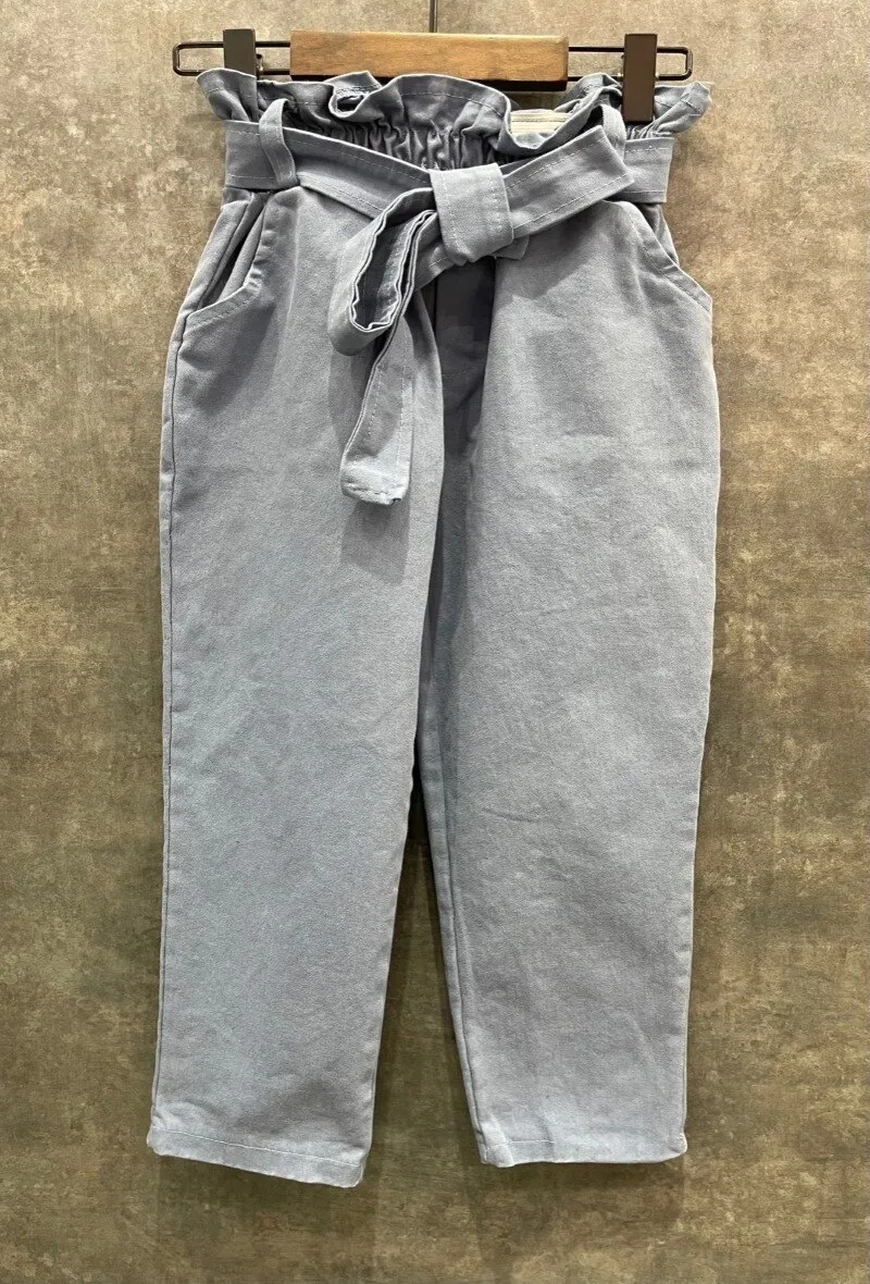 Paperbag style chino pants
