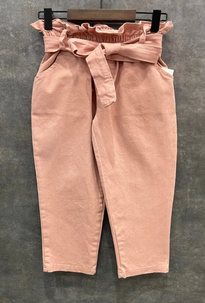 Paperbag style chino pants