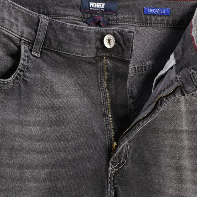 Pioneer Stretch-Jeans "Rando", gerade, grau 