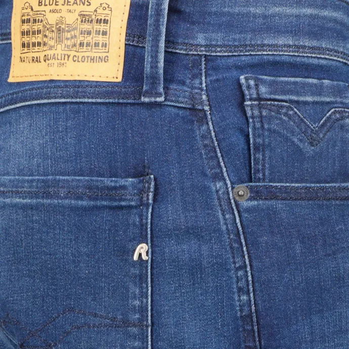 Replay Stretch-Jeans "Anbass", körpernah, dunkelblau 