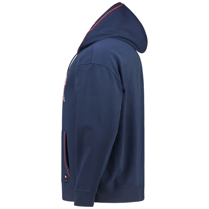 Tommy Jeans Hoodie mit Applikation, dunkelblau 