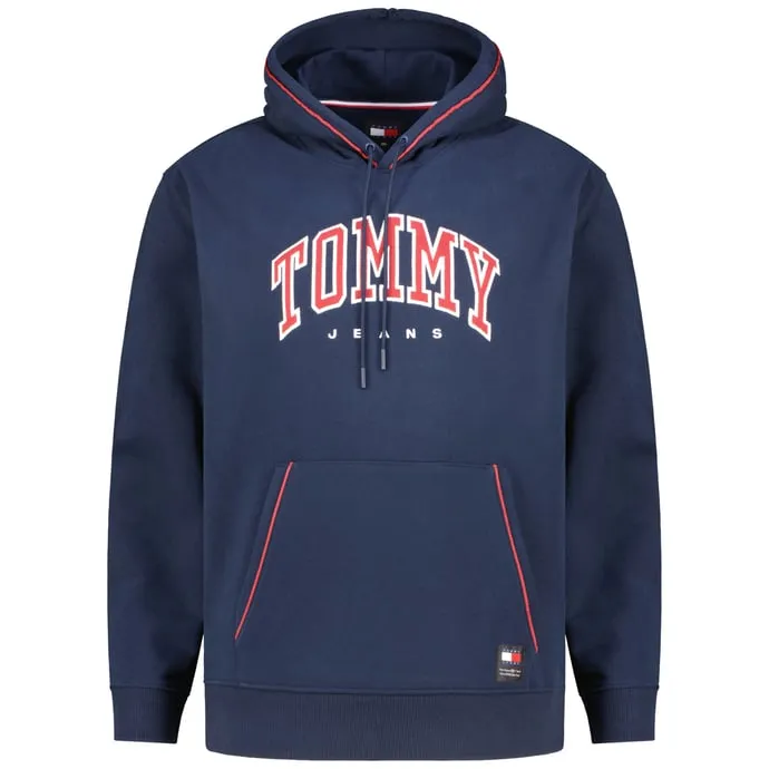 Tommy Jeans Hoodie mit Applikation, dunkelblau 