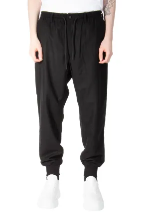 Y-3 Wool Blend Cuffed Flannel Pants  